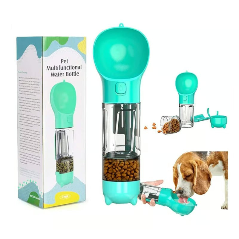 BOTELLA PORTATIL 4 EN 1 MULTIFUNCIONAL PETS
