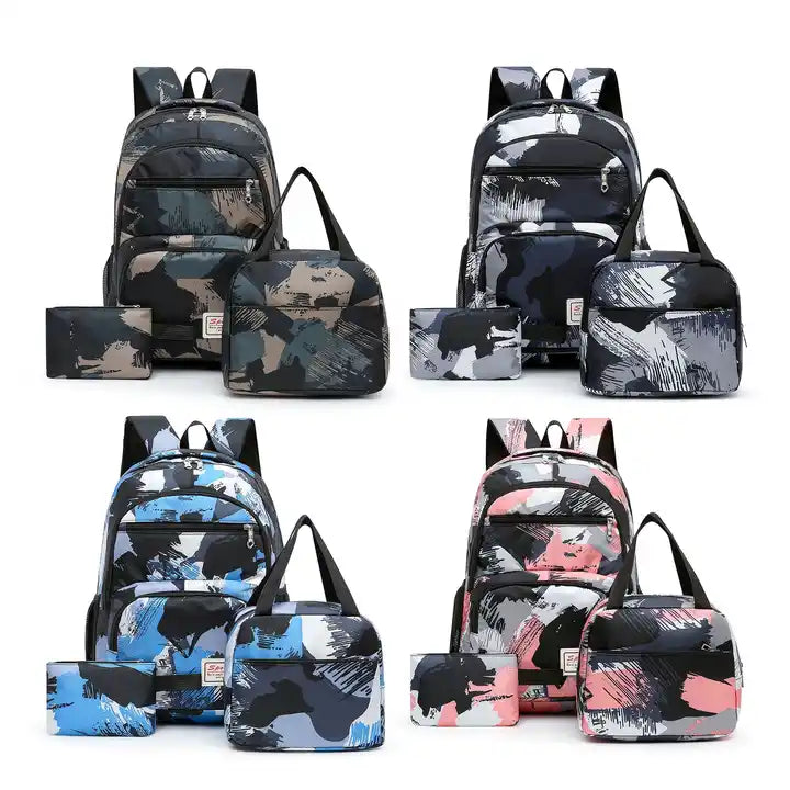 MOCHILA JUVENIL SET 3 PIEZAS