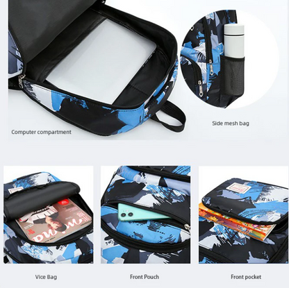 MOCHILA JUVENIL SET 3 PIEZAS