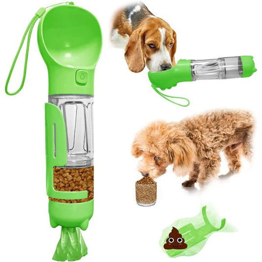 BOTELLA PORTATIL 4 EN 1 MULTIFUNCIONAL PETS