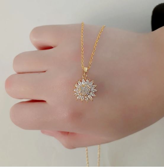 GIRASOL: COLLAR Y ANILLO