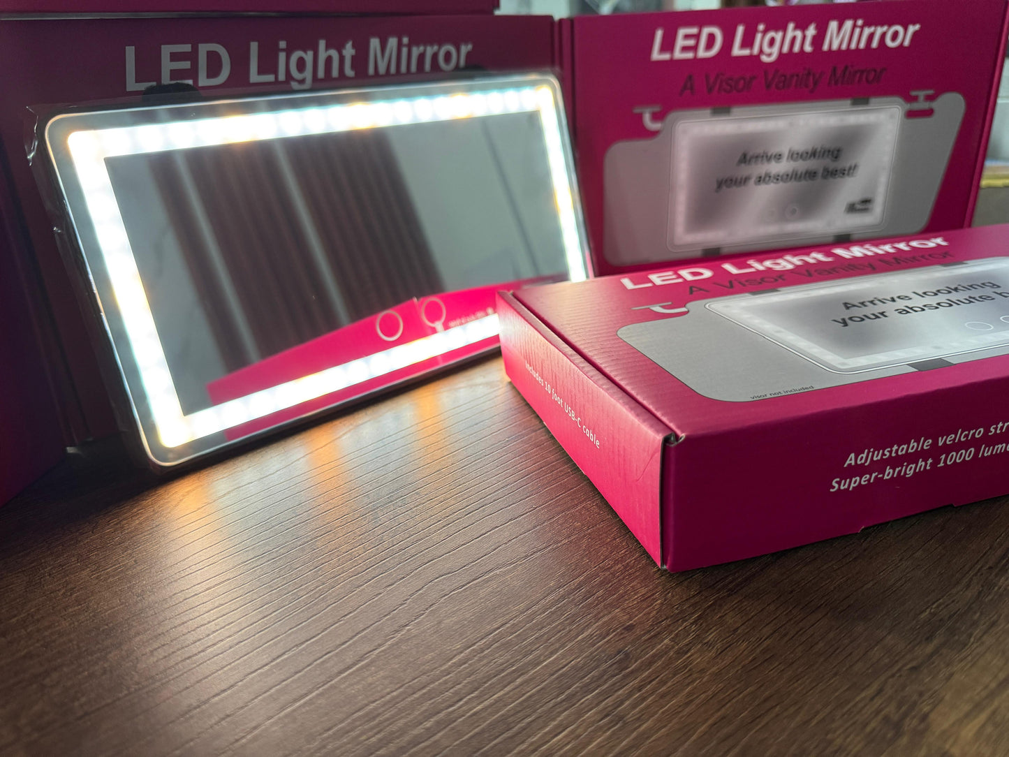 ESPEJO LUZ LED PARA AUTO